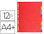 Separadores exacompta cartulina brillo juego de 12 separadores din a4+ - 1