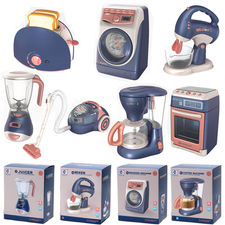 Série de brinquedos elétricos de eletrodomésticos simulados para crianças