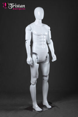 série manequim masculino branco sem móveis face / articulável completamente - Foto 3