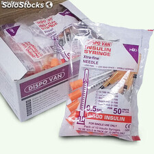 Seringue Insuline U-100 Extra Fine Needle 0,5 ml Dispo van (Sachet de 10 U)