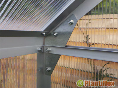 Serra da giardino in alluminio e policarbonato cm 550x250 - Foto 3