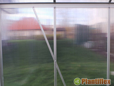 Serra da giardino in alluminio e policarbonato cm 550x250 - Foto 4