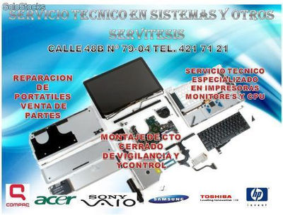 Servicios tecnicos en sistemas y otros