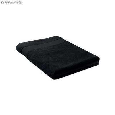 Serviette coton bio 180x100 noir MIMO9933-03