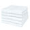 Serviettes de bain 100% coton 500 gsm 70 x 140 cm Blanc 5 pcs - 1