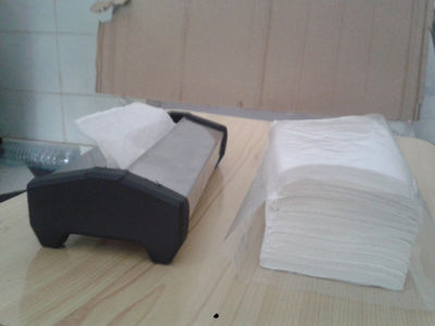 serviettes papier zigzag