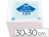 Servilleta algodon 30X30 cm 2 capas paquete de 100 unidades