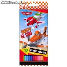 Set 12 Lapices de Colores Aviones Disney