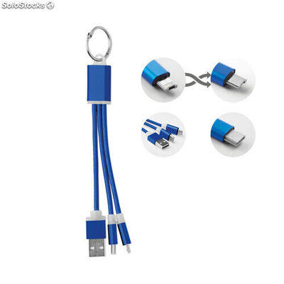 Set 3 tipos de cabo azul royal MIMO9292-37