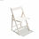 Set 4 sedie pieghevole richiudibile legno di faggio color bianco salvaspazio - 1