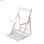 Set 4 sedie pieghevole richiudibile legno di faggio color bianco salvaspazio - Foto 4