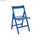 Set 4 sedie richiudibile in legno di faggio color blu salvaspazio - 1