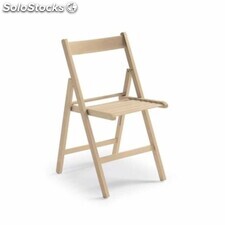 Set 4 sedie richiudibili in legno di faggio color naturale
