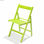 Set 4 sedie richiudibili in legno di faggio color verde salvaspazio - Foto 4