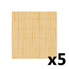 Set 5 posavasos de bambú &quot;ceylan&quot; - GS1699
