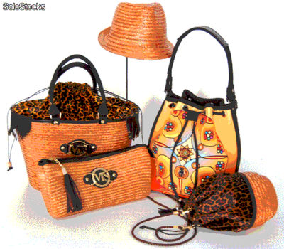Set accessoires cuirs- canvas écologiques - sacs de luxe