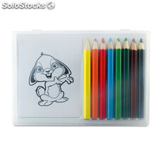 Set crayons de couleur en bois multicolour MIMO7389-99