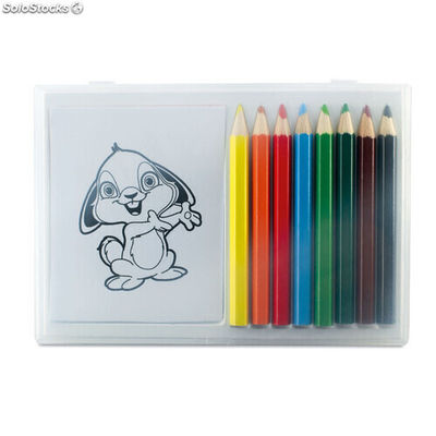 Set crayons de couleur en bois multicolour MIMO7389-99