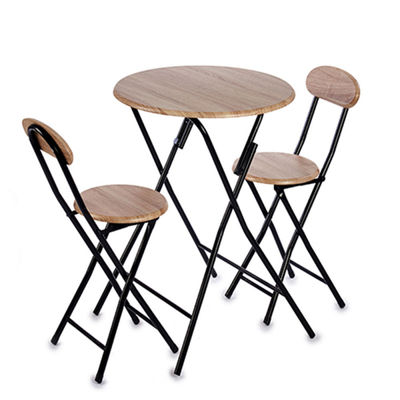 Set da tavola 2 sedie in legno - Nero