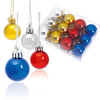 Set de 12 bolas de navidad para colgar en variada gama