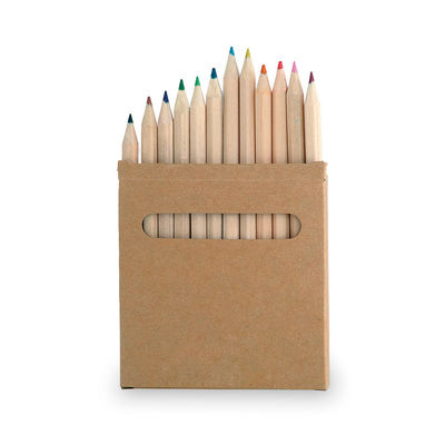 Set de 12 lápices en caja de cartón natural con ventana. - Foto 4