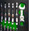 Set de 12 llaves mini combinadas articuladas con trinquete jbm 54032 - Foto 5