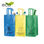 Set de 3 bolsas de reciclaje amarilla-verde-azul - 1