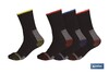 Set de 4 Pares de Calcetines Reforzados| Compuestos 65% Algodón - 25% Poliéster