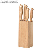 Set de 5 couteaux dans socle bois MIMO6308-40