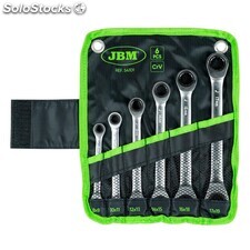 Set de 6 llaves con trinquete jbm 54101