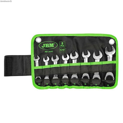 Set de 8 llaves combinadas cortas con trinquete jbm 54110