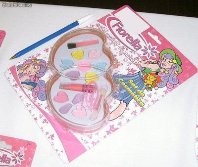Set de cosmética fiorella doble corazón blister - muñecas y accesorios de nena