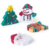 Set de gomas de borrar con originales diseños navideños