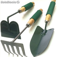 monitor Llevar barbilla Set de herramientas para jardineria (pala rastrillo y azada)