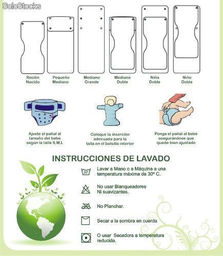 Set De Inserciones Para Panales Ecologicos Gaia Bebe