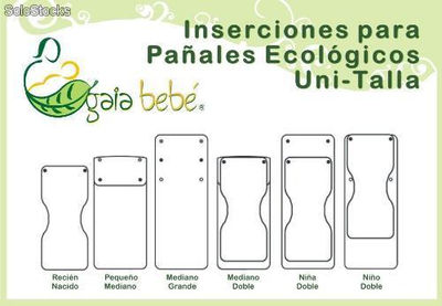 Set de Inserciones para Pañales Ecológicos Gaia Bebé - Foto 2
