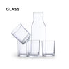 Set de jarra y vasos de cristal