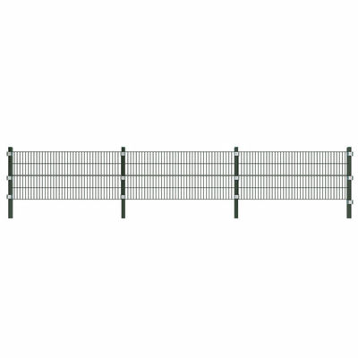 Set de panneaux de clôture avec poteaux 6 m et 0,8 m de hauteur - Photo 3