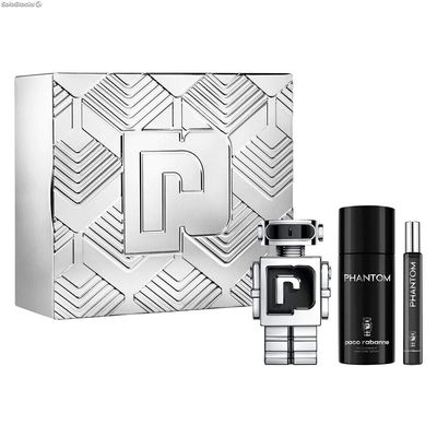 Set de Parfum Homme Paco Rabanne Phantom 3 Pièces