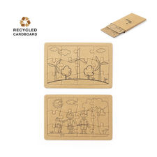 Set de puzzles fabricados en cartón reciclado