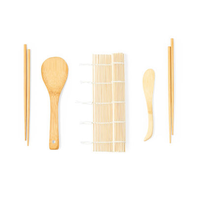 Set de sushi de 5 piezas fabricado en bambú - Foto 5