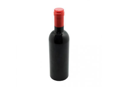 Set de vino en forma de botella con saca corchos, decantador y salva gotas