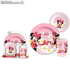 Set Desayuno Melamina Minnie Mouse