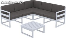 Set desmontable estructura resina reforzada Mikonos Lounge Corner
