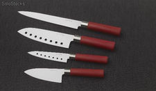 Set di 4 coltelli Santoku in ceramica
