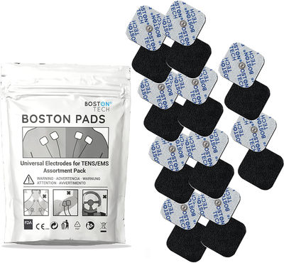 Set mit 20 Elektroden Boston Tech 5x5 cm - Druckknopf (Snap) - Elektroden für