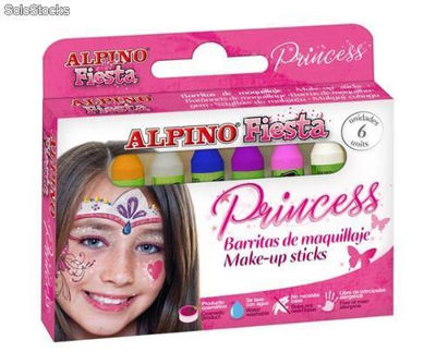 Set of 6 Princess make-up crayons 5 grams
