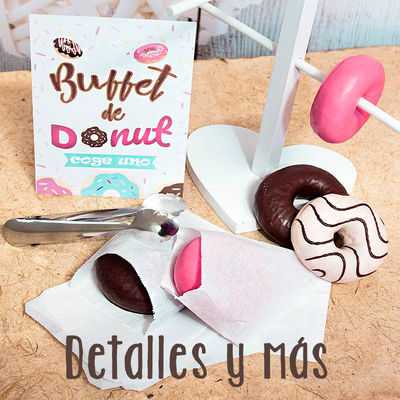 Tabla para Donuts - Muro Soporte Donuts Mesa Dulce Boda Comunion Fiesta -  Detalles y Bodas Bruna