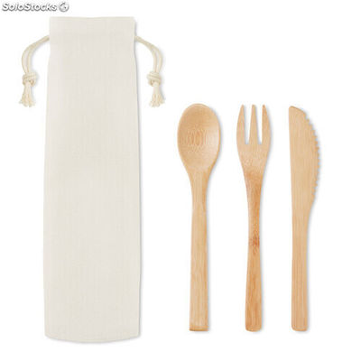 Set posate in bamboo beige MIMO9786-13