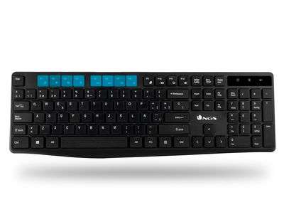 Set teclado y raton ngs allure multimedia inalambrico usb nano 2,4 ghz color - Foto 4